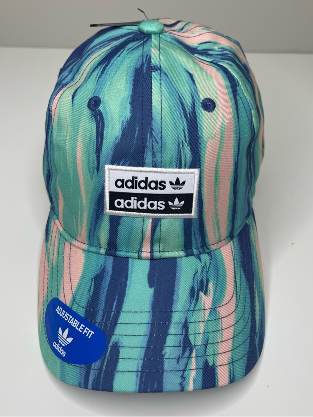 NEW Adidas Originals Relaxed Wave Print Adjustable Hat Cap Men's OSFM